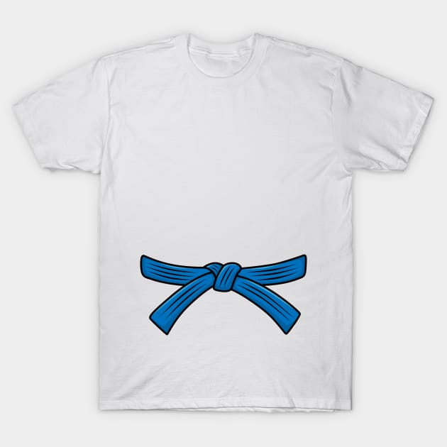 Judo belt blue belt Judo, 2th Kyu Obi, Jiu-Jitsu, Aikido T-Shirt by LaundryFactory